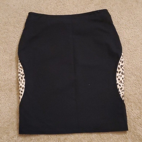 NWT Diane Von Furstenberg Emma Leopard Print Skirt- 12 - Picture 4 of 9